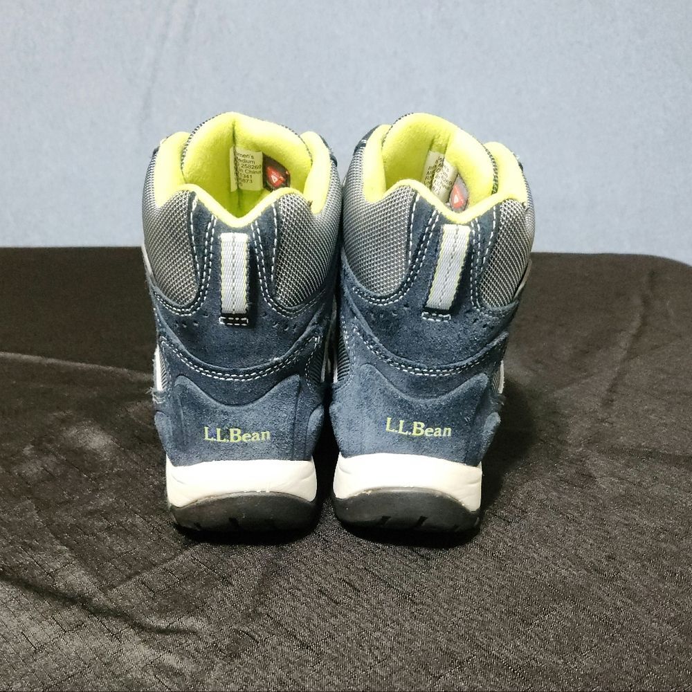 L.L. Bean Tek 2.5 blue gray yellow boots. Size 8M - Picture 3 of 5